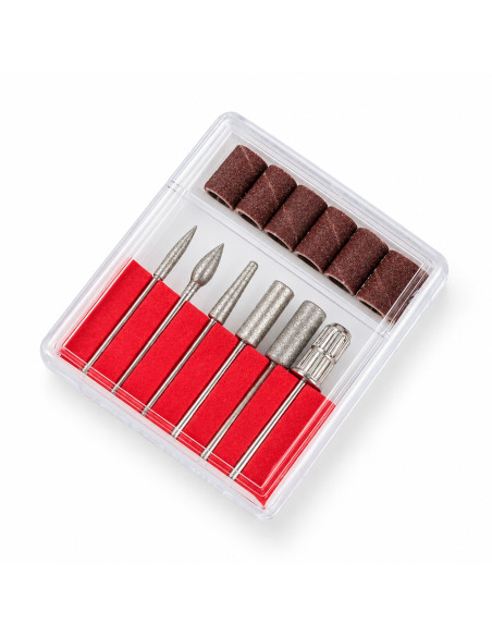 Embouts de ponceuse à ongles en acier inoxydable – lot de 6