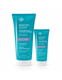 Ducray Keracnyl gel moussant 200 ml + 40 ml offert