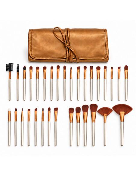 Kit de Pinceaux de Maquillage Professionnels 32 Pièces -Naked 3