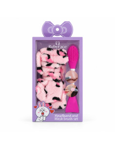 Ruby Face Coffret brosse pour masque et bandeau violet