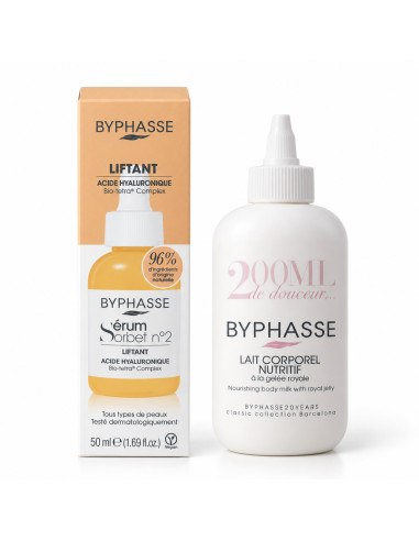 Byphasse Sérum Sorbet Liftant n°2 50 ml +Lait corporel nutritif 200 ml (OFFERT)