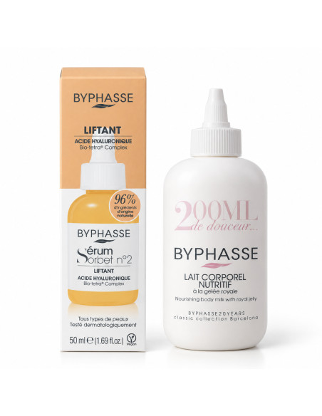 Byphasse Sérum Sorbet Liftant n°2 50 ml +Lait corporel nutritif 200 ml (OFFERT)