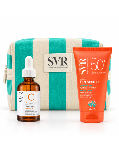 SVR Coffret [C] Ampoule Anti-Ox 30 ml + Blur SPF50+ 50 ml + Trousse
