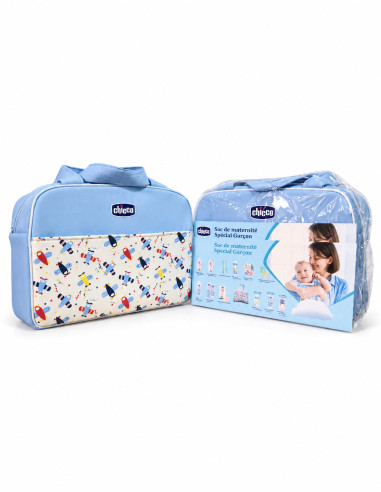 Chicco sac de maternité bleu — 12 articles et sac offert
