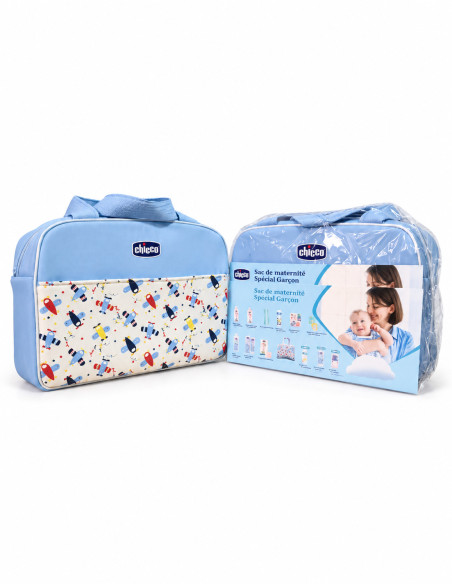Chicco sac de maternité bleu — 12 articles et sac offert