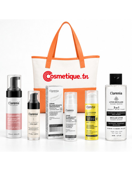Clarenia pack routine complète 02 avec Claresun et sac