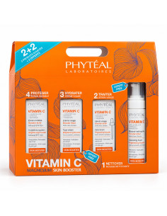 Phytéal coffret Vitamine C sérum + écran SPF50+ + crème et mousse