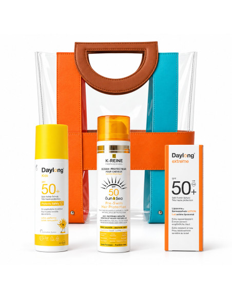 Daylong pack solaire famille SPF 50+ et soin cheveux K-Reine