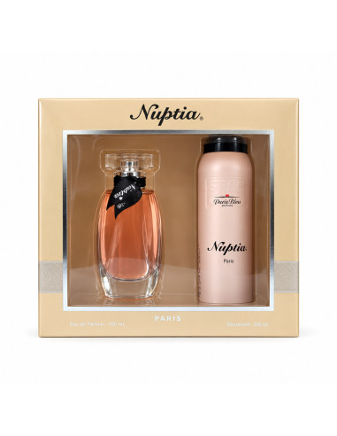 COFFRET PARFUM NUPTIA 100 ML ET DÉODORANT 200ML FEMME-PARIS BLEU