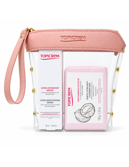 PACK SERUM ULTRA-HYDRATANT 30ML HYDRA+ PAIN SURGRAS DOUCEUR A L'HUILE DE COCO150 G-TOPICREM