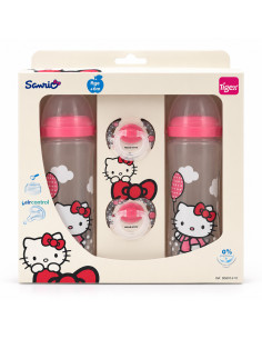 Tigex Hello Kitty Coffret 2 biberons 300 ml et 2 sucettes