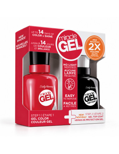 Sally Hansen Miracle Gel Duo vernis 470 et top coat