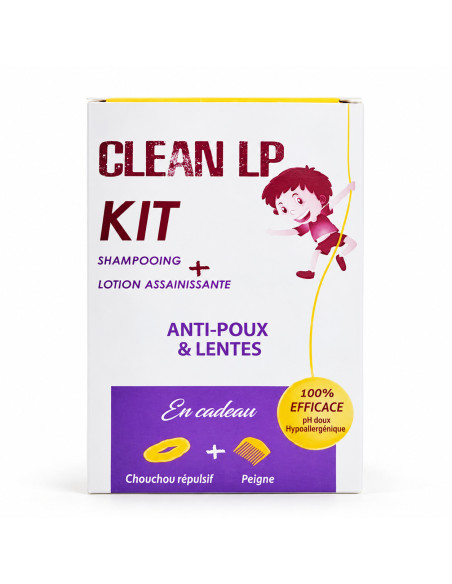 Xen Clean LP – Kit shampooing, lotion, peigne et chouchou