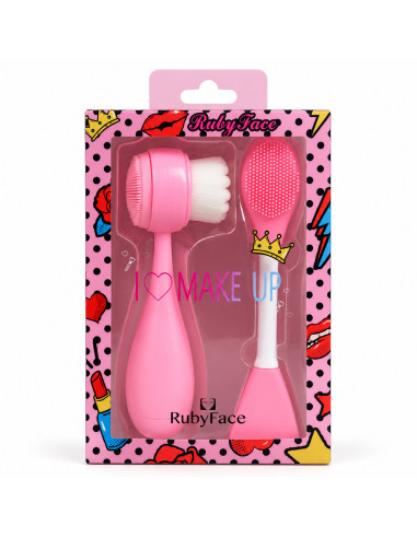 Ruby Face Coffret 2 brosses visage rose