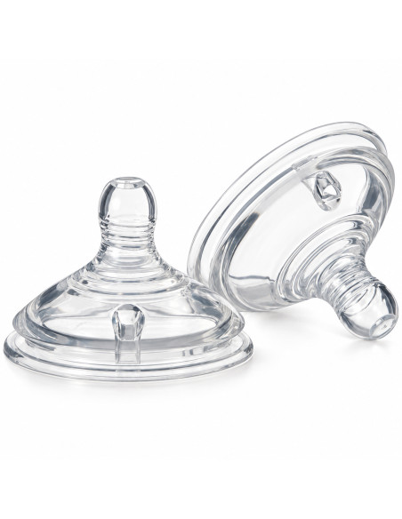 2 tétines Closer to Nature à débit lent 0 mois et + — Tommee Tippee