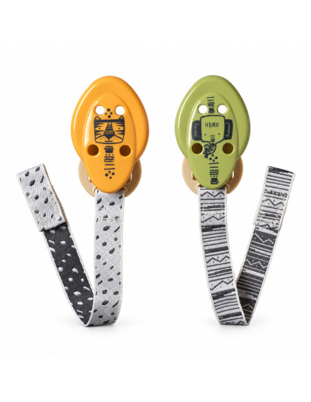 2 attaches-sucettes Clip-on vert 0 mois et + — Tommee Tippee