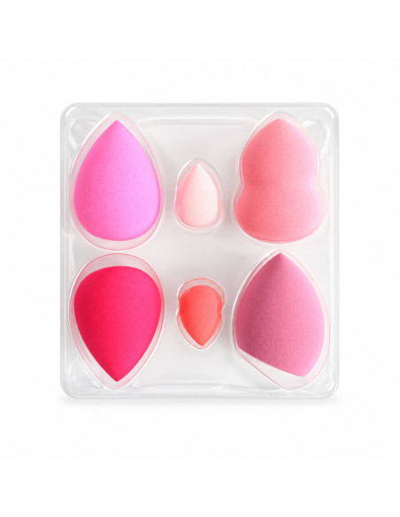 Ruby Face Coffret Fruit Collection – 6 éponges rose