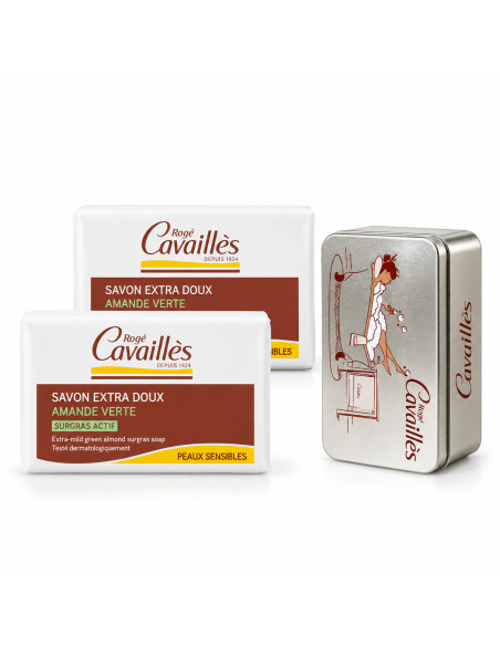 Rogé Cavaillès Savon Extra-Doux Amande Verte avec Boîte