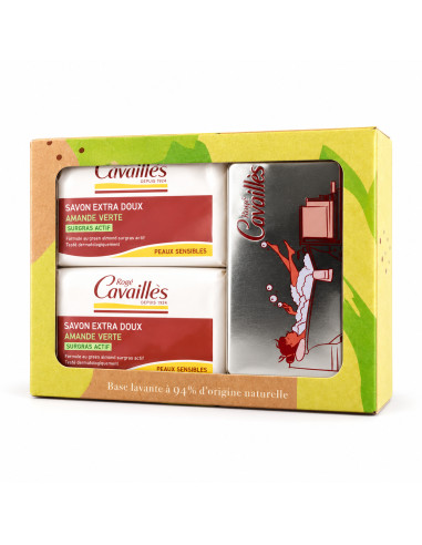 Rogé Cavaillès Savon Extra-Doux Amande Verte avec Boîte