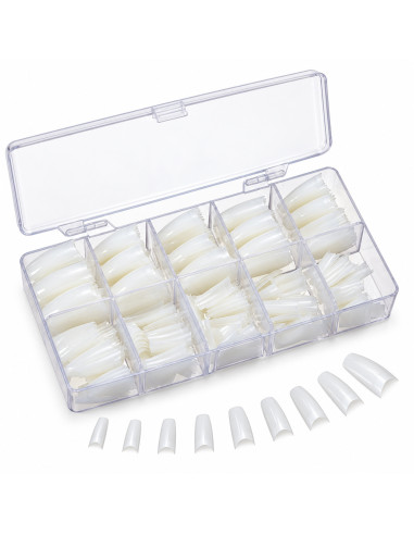 Otto – 500 faux ongles French rondes blancs