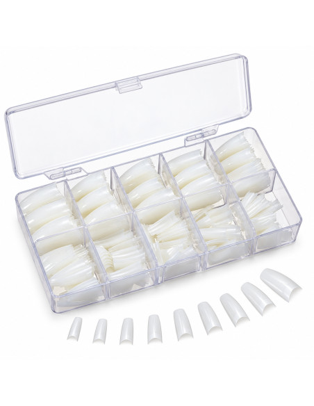 Otto – 500 faux ongles French rondes blancs