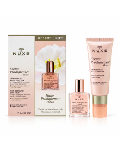 Crème soyeuse Multi-correction + Huile Prodigieux Floral Nuxe - Nuxe