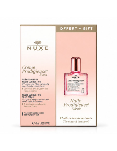 Crème soyeuse Multi-correction + Huile Prodigieux Floral Nuxe - Nuxe