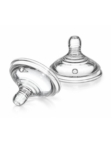 2 tétines Closer to Nature à débit moyen 3 mois et + — Tommee Tippee
