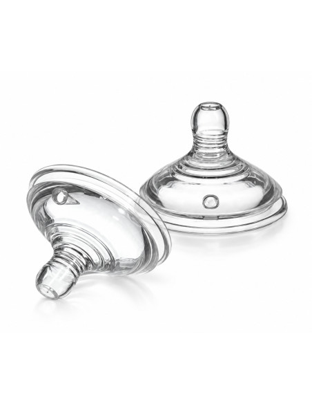 2 tétines Closer to Nature à débit moyen 3 mois et + — Tommee Tippee