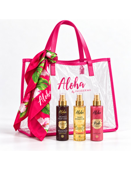 InoDerma Aloha Pack Sac Pink Trio Monoï 3 × 150 ml
