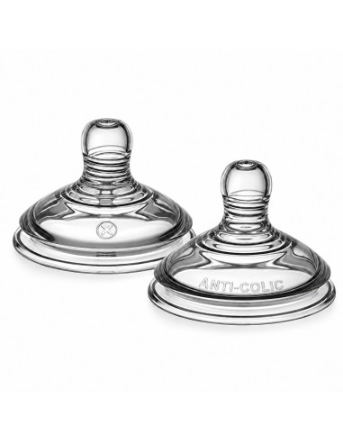 2 tétines Advanced Anti-Colic à débit variable 0 mois et + — Tommee Tippee