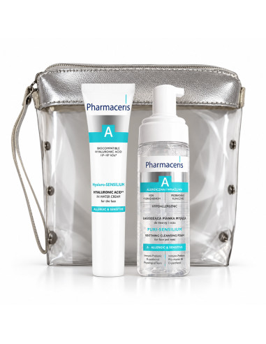 Pharmaceris A coffret Hyaluro-Sensilium, mousse et trousse