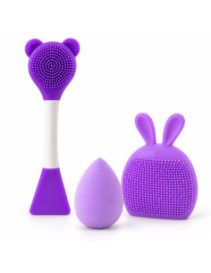 Sweet Beauty – Coffret Face Washing Tools violet