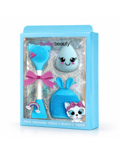 Sweet Beauty – Coffret Face Washing Tools bleu