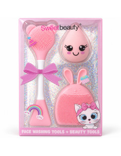 Sweet Beauty – Coffret Face Washing Tools rose clair