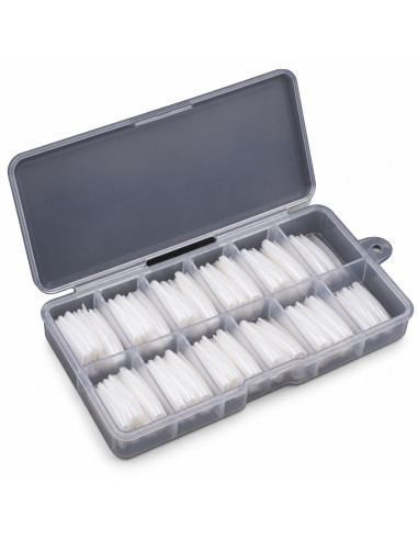 Otto – 120 faux ongles coffin blancs