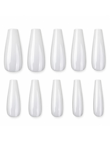 Otto – 120 faux ongles coffin blancs