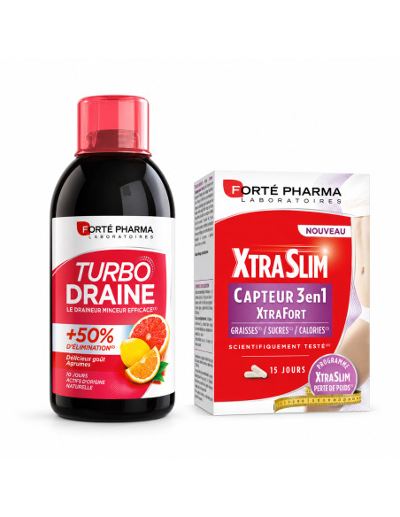 Forté Pharma pack Capteur 3 en 1 et Turbodraine agrumes