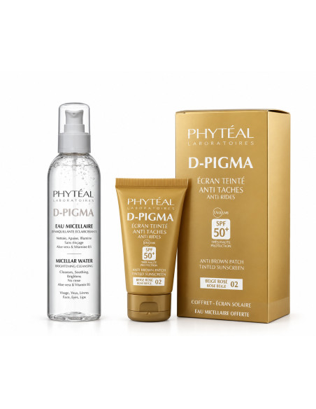 Phytéal D-Pigma coffret écran teinté Beige Rosé 02 SPF50+ + eau micellaire