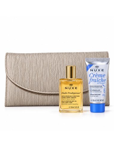 Pochette Huile Prodigieuse 30ML + Crème fraiche De beauté 30ml - nuxe