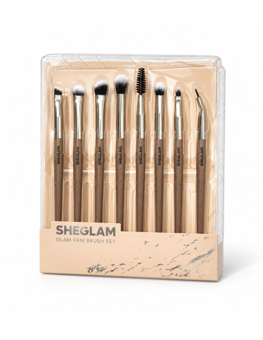 SHEGLAM Glam Fam Kit de 8 pinceaux yeux et sourcils