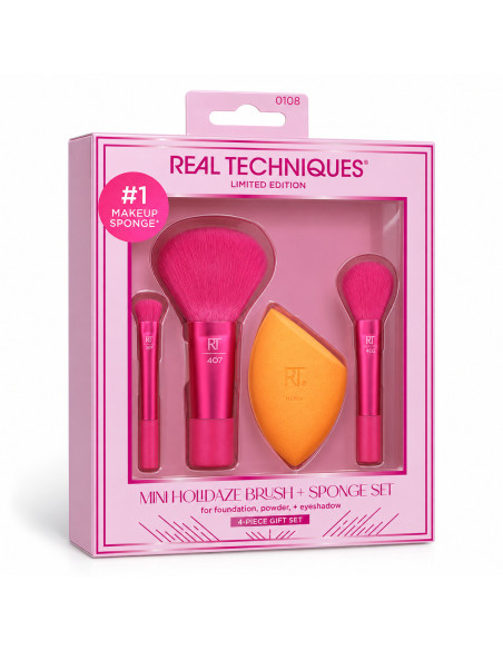 Real Techniques Mini Holidaze 3 pinceaux et 1 éponge