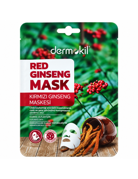 Dermokil Masque Ginseng Rouge Peaux Mixtes 20 g