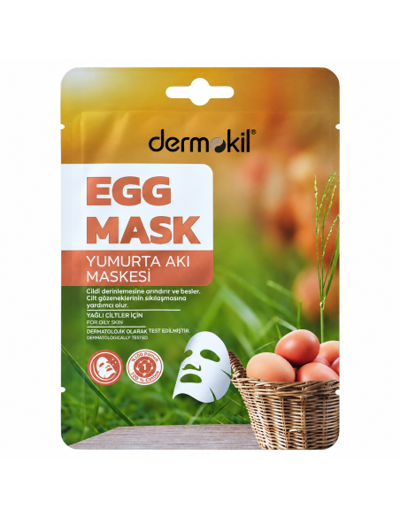 Dermokil Masque Blanc d’Œuf Peaux Grasses 20 g