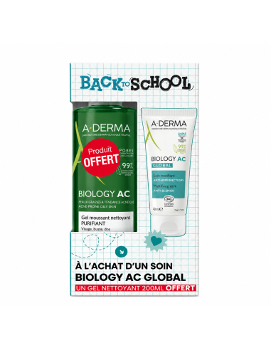 A-Derma Biology AC Global + Gel Offert | Cosmetique.tn