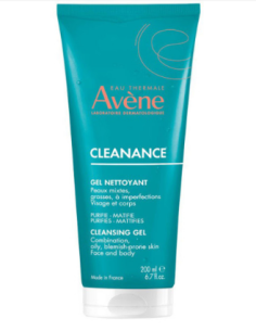Avène Cleanance Gel nettoyant visage et corps 200 ml