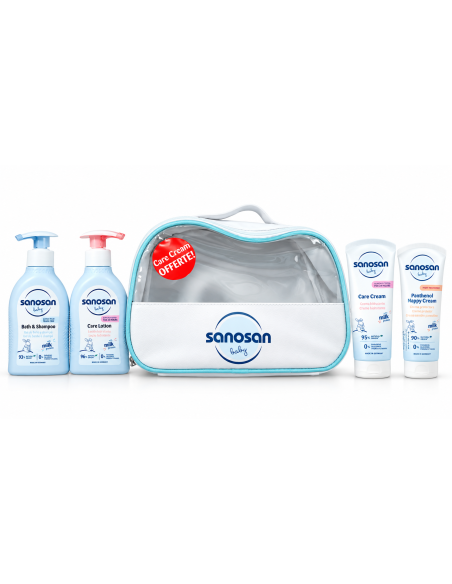 Coffret Sanosan Baby Bain & Soins + Crème Offerte | Cosmetique.tn