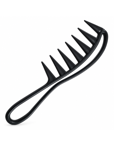 Peigne Démêloir Dents Larges Noir | Cosmetique.tn