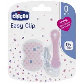 CHICCO Attache Sucette Clip avec Chaîne VIOLETTE 0 M+