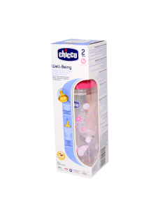 CHICCO BIBERON ROSE PLASTIC 250 ML